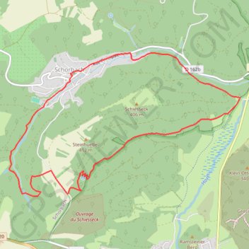 Trace GPS Balade autour de Schorbach, itinéraire, parcours