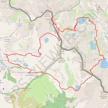Trace GPS Portettes - Malinvern, itinéraire, parcours
