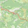 Trace GPS Chemin de Stevenson - Florac vers Cassagnas, itinéraire, parcours