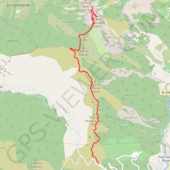 Trace GPS Utelle - Brec Utelle, itinéraire, parcours