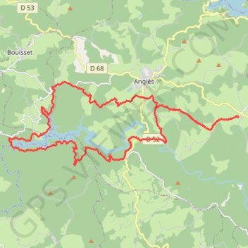 Trace GPS Lac des Saints-Peyres, itinéraire, parcours