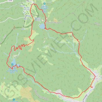 Trace GPS Lac des Perches et Neuweiher, itinéraire, parcours