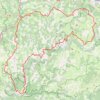 Trace GPS Tour du Causse Sauveterre (Lozère-Aveyron), itinéraire, parcours