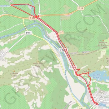 Trace GPS L'écluse Sansus près d'Olonzac, itinéraire, parcours