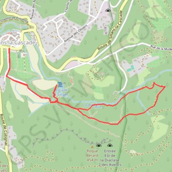 Trace GPS Sillans-la-Cascade, itinéraire, parcours