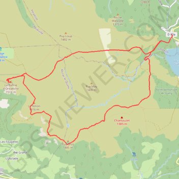 Trace GPS Lac de Guerry, itinéraire, parcours