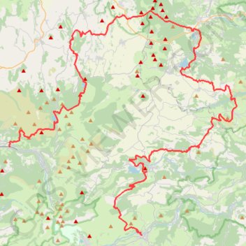 Trace GPS Parc des volcans d'Auvergne, itinéraire, parcours
