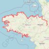Trace GPS Littoral Bretagne, itinéraire, parcours