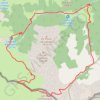Trace GPS Boucle d'Ansabe et de Lazerque par le Col du Lac de la Chourique, itinéraire, parcours