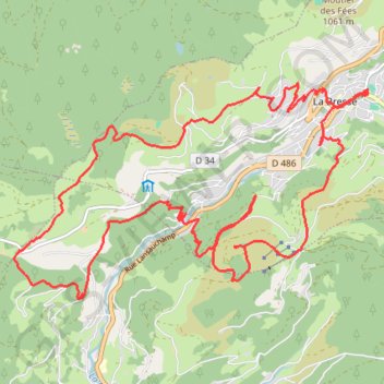 Trace GPS La Bresse, itinéraire, parcours
