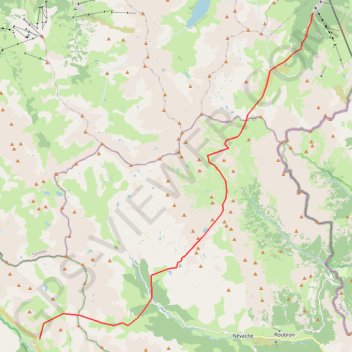 Trace GPS Traversée des Cerces, itinéraire, parcours