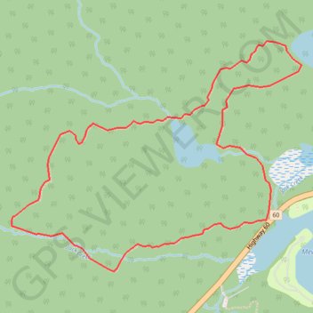 Trace GPS Bat Lake, itinéraire, parcours