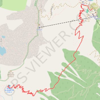 Trace GPS Refuge de Bellachat, itinéraire, parcours