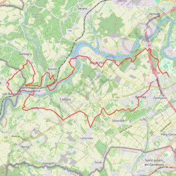 Trace GPS ROCHE EN FOREZ - Auberge de GARNIER - ROCHE, itinéraire, parcours
