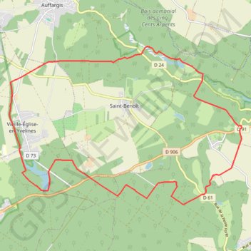 Trace GPS Forêt de Rambouillet et Vaux de Cernay, itinéraire, parcours