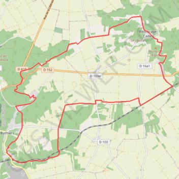 Trace GPS Boissy aux Cailles, itinéraire, parcours