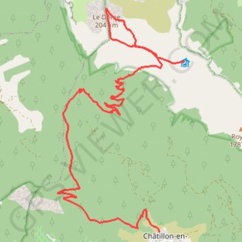 Trace GPS Glandasse, itinéraire, parcours