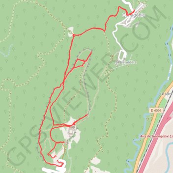 Trace GPS Plateau de Ganagobie, itinéraire, parcours
