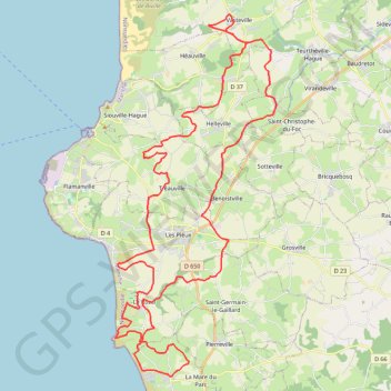 Trace GPS Le Chaudron de Thor - Vasteville, itinéraire, parcours