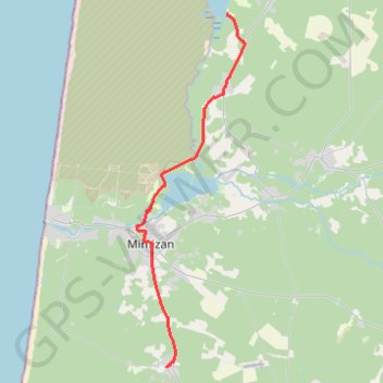 Trace GPS Sainte Eulalie a Bias, itinéraire, parcours
