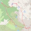 Trace GPS Mont Valier depuis le pla de la Lau, itinéraire, parcours