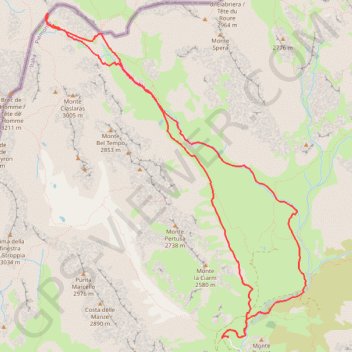 Trace GPS Tête du Vallonet, itinéraire, parcours