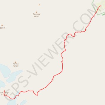 Trace GPS Stok Kangri Peak - Hemis National Park, itinéraire, parcours