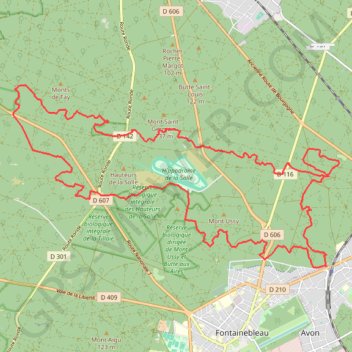 Trace GPS Bleau : La Der des Der, itinéraire, parcours
