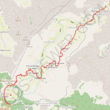 Trace GPS 18.03 - Cova - Vila das Pombas - 13.5 km, itinéraire, parcours