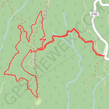 Trace GPS Rando des Mimosas, itinéraire, parcours