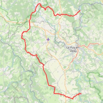 Trace GPS GR40 De Vorey à Goudet (Haute-Loire), itinéraire, parcours