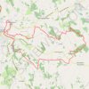 Trace GPS Saint-Pardoux Isaac - Montignac de Lauzu, itinéraire, parcours