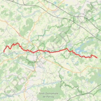 Trace GPS Traversée du Saulnois par le GR5, itinéraire, parcours