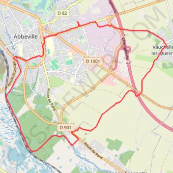 Trace GPS Chemin de la Somme, itinéraire, parcours