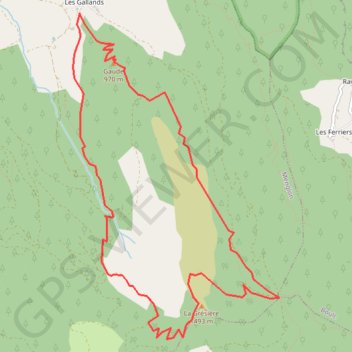 Trace GPS La Grésière, itinéraire, parcours
