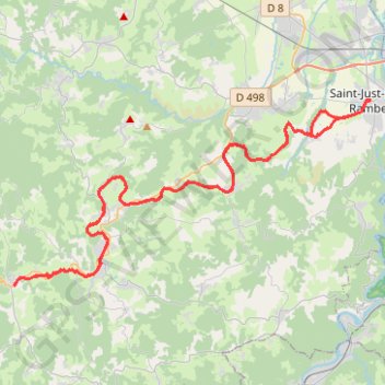 Trace GPS Ancienne voie de chemin de fer Saint-Marcellin - Estivareilles, itinéraire, parcours