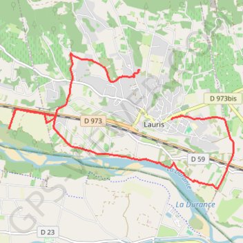 Trace GPS Le long de la Durance, itinéraire, parcours