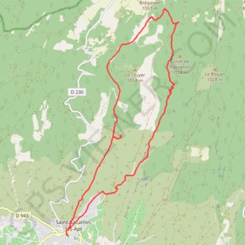 Trace GPS Saint Saturnin - Circuit des Aiguiers, itinéraire, parcours