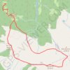 Trace GPS Montlude depuis Les, itinéraire, parcours