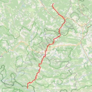 Trace GPS GR91 Randonnée de Miscon (Drôme) à Brantes (Vaucluse), itinéraire, parcours
