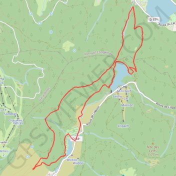 Trace GPS Tour Lispach - Longemer, itinéraire, parcours