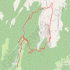 Trace GPS Grand Som par les crètes au départ de la Grande Chartreuse, itinéraire, parcours