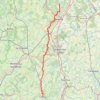 Trace GPS Randonnée d'Arcenant à Cluny, itinéraire, parcours