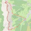 Trace GPS Pierre Blanche en boucle par les pas de la Ville et Berrrièves (Vercors), itinéraire, parcours