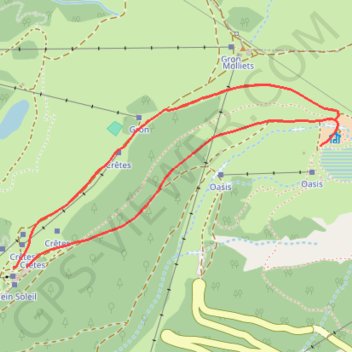 Trace GPS Alpage et lac de l'Airon, itinéraire, parcours