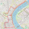 Trace GPS Bordeaux circuit jaune, itinéraire, parcours