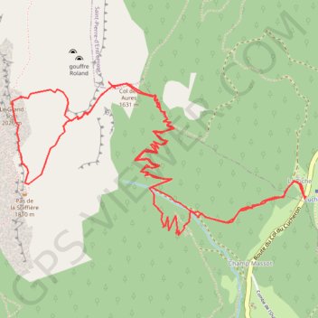 Trace GPS Grand Som depuis le col du Cucheron (Chartreuse), itinéraire, parcours