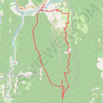 Trace GPS Monts d'Autuche, itinéraire, parcours
