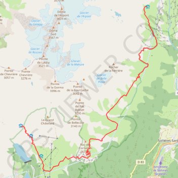 Trace GPS Raid Vanoise - Etape 4, itinéraire, parcours