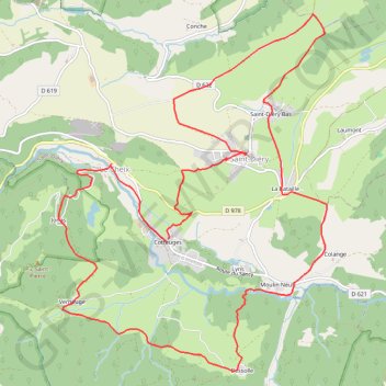 Trace GPS Sancy - La Bataille - Secteur Saint-Diéry, itinéraire, parcours